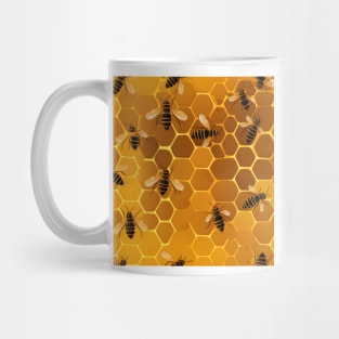 Honeycomb and Bee Pattern 14 Mug